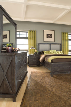 Yosemite Cafe King Upholstered Footboard Storage Bed - Ornate Home