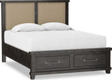 Yosemite Cafe King Upholstered Footboard Storage Bed - Ornate Home