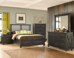 Yosemite Cafe King Upholstered Footboard Storage Bed - Ornate Home