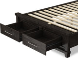 Yosemite Cafe King Upholstered Footboard Storage Bed - Ornate Home
