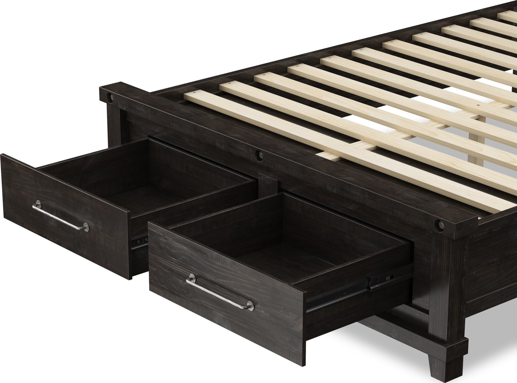Yosemite Cafe King Upholstered Footboard Storage Bed - Ornate Home