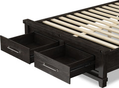 Yosemite Cafe King Upholstered Footboard Storage Bed - Ornate Home
