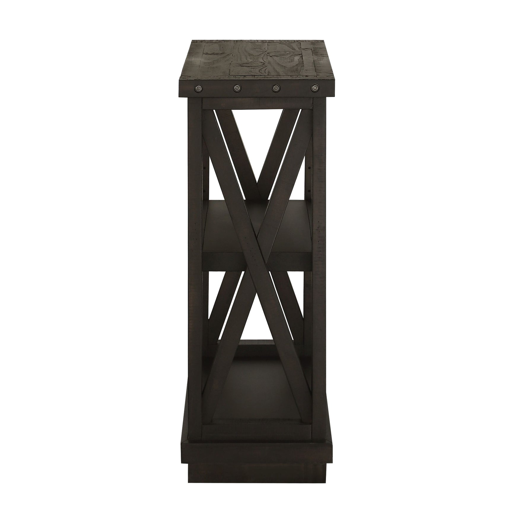 Yosemite Solid Wood 36x39 inch Bookshelf in Cafe - Ornate Home