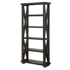 Yosemite Solid Wood 82x39 inch Bookshelf in Cafe - Ornate Home