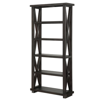 Yosemite Solid Wood 82x39 inch Bookshelf in Cafe - Ornate Home