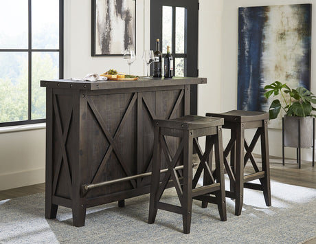 Yosemite Solid Wood Bar Table in Cafe - Ornate Home