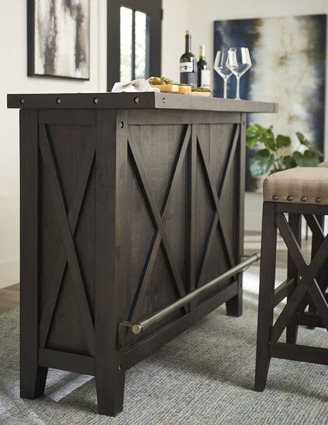 Yosemite Solid Wood Bar Table in Cafe - Ornate Home