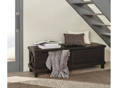 Yosemite Solid Wood Blanket Box in Cafe - Ornate Home