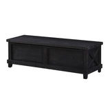 Yosemite Solid Wood Blanket Box in Cafe - Ornate Home