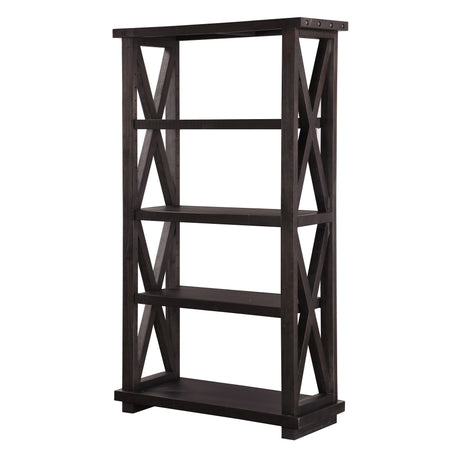 Yosemite Solid Wood Bookcase in Cafe - Ornate Home