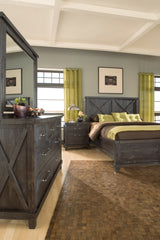 Yosemite Solid Wood California King Panel Bed in Cafe - Ornate Home