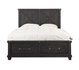Yosemite Solid Wood Footboard Full Storage Bed in Cafe - Ornate Home