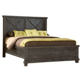 Yosemite Solid Wood Full Panel Bed in Cafe - Ornate Home