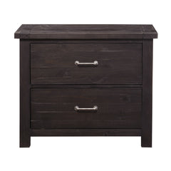 Yosemite Solid Wood Lateral File Cabinet in Cafe - Ornate Home