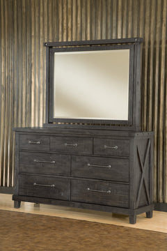 Yosemite Solid Wood Mirror in Cafe - Ornate Home