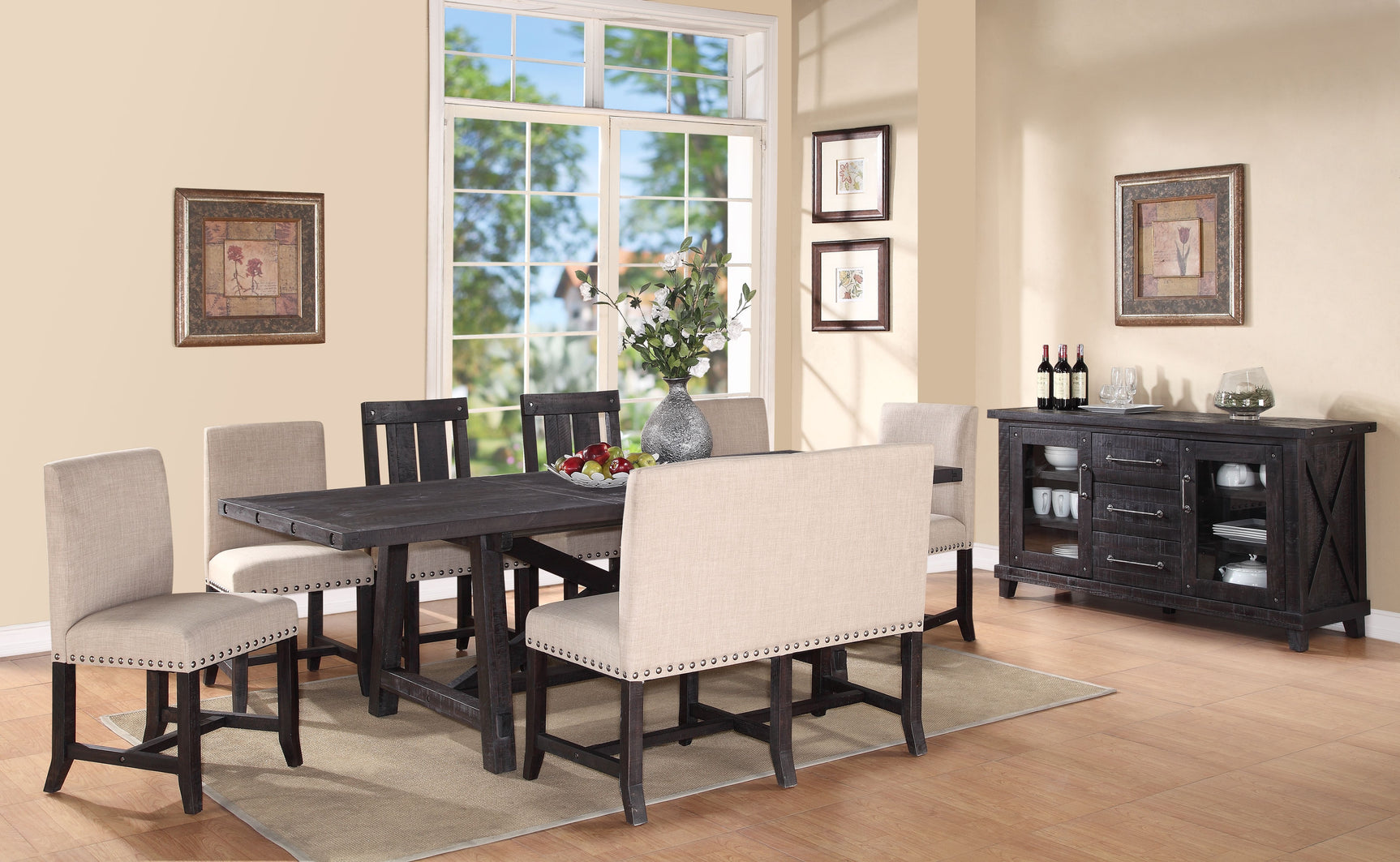 Yosemite Solid Wood Rectangular Extension Table - Ornate Home