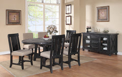 Yosemite Solid Wood Round Extension Table - Ornate Home
