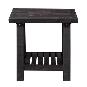 Yosemite Solid Wood Side Table in Cafe - Ornate Home