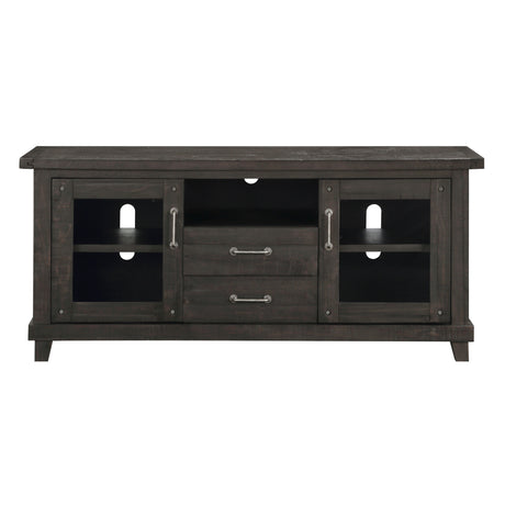 Yosemite Solid Wood Two Drawer Media Console in Cafe - Ornate Home