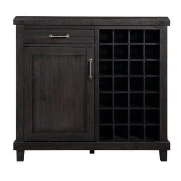 Yosemite Solid Wood Wine Bar in Cafe - Ornate Home