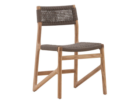 Ysidro Gray/Natural Outdoor Dining Chair - Ornate Home