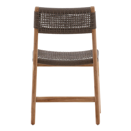 Ysidro Gray/Natural Outdoor Dining Chair - Ornate Home