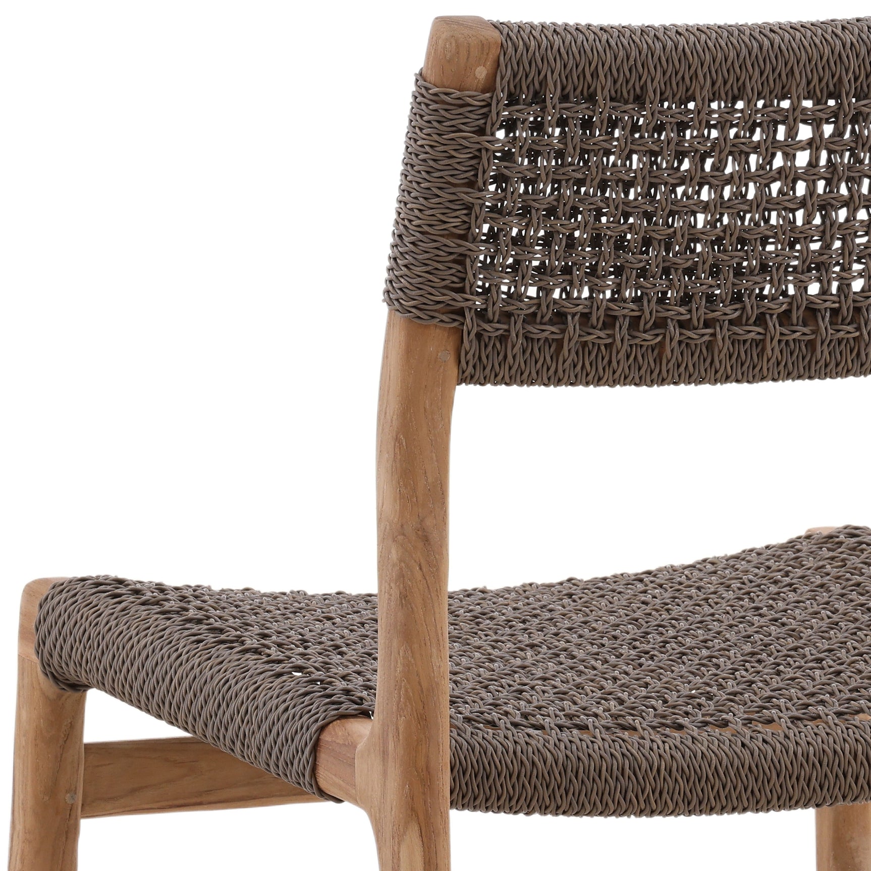 Ysidro Gray/Natural Outdoor Dining Chair - Ornate Home