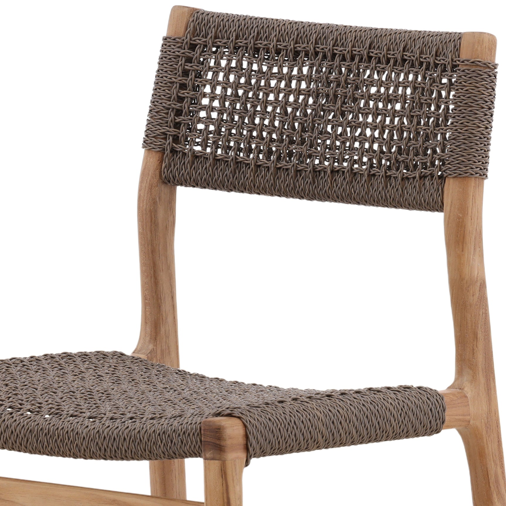 Ysidro Gray/Natural Outdoor Dining Chair - Ornate Home