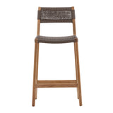 Ysidro Grey/Natural Outdoor Counter Stool - Ornate Home