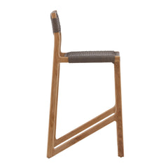 Ysidro Grey/Natural Outdoor Counter Stool - Ornate Home