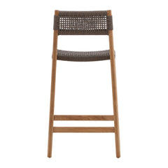 Ysidro Grey/Natural Outdoor Counter Stool - Ornate Home