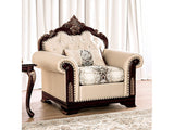 Yucatan Dark Cherry/Beige Chair - Ornate Home