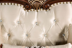 Yucatan Dark Cherry/Beige Loveseat - Ornate Home