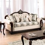 Yucatan Dark Cherry/Beige Sofa & Loveseat - Ornate Home