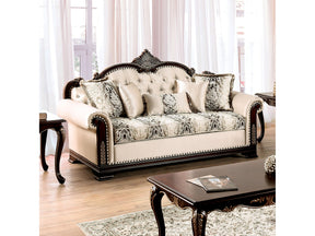 Yucatan Dark Cherry/Beige Sofa - Ornate Home