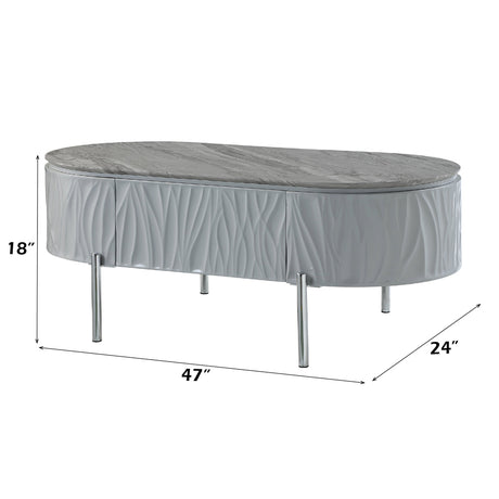 Yukino Gray Coffee Table - Ornate Home