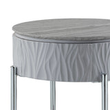Yukino Gray End Table - Ornate Home