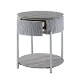 Yukino Gray End Table - Ornate Home
