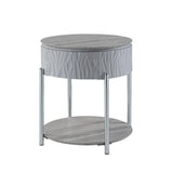 Yukino Gray End Table - Ornate Home