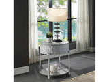 Yukino Gray End Table - Ornate Home