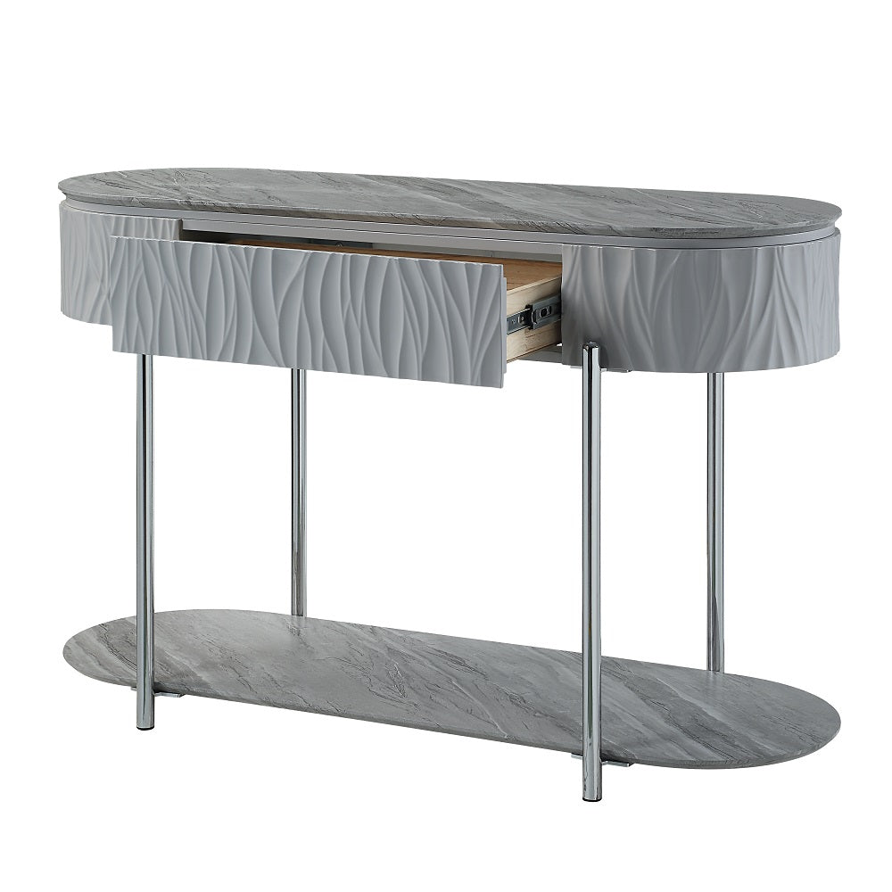 Yukino Gray Sofa Table - Ornate Home