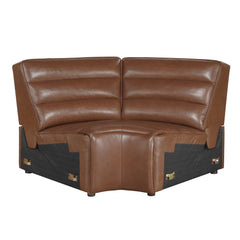 Yukon Brown Corner Seat - Ornate Home