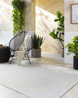Yuley White Outdoor Area Rug - Ornate Home