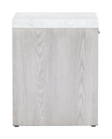 Yume Oak White Side Table - Ornate Home