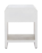 Yume Oak White Side Table - Ornate Home