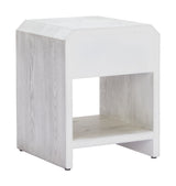 Yume Oak White Side Table - Ornate Home