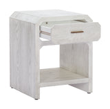 Yume Oak White Side Table - Ornate Home