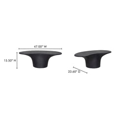 Yumi Black Outdoor Coffee Table - Ornate Home