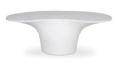 Yumi White Outdoor Coffee Table