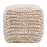 Yuri Ivory Pouf - Ornate Home